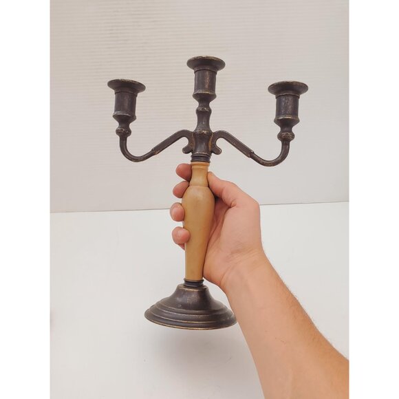 Vintage candelabra candle holders/ 3 arm candelabras/ candelabra perfect for - Picture 5 of 10